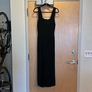 Madewell Square Neck Jumpsuit | Size 10 | Black